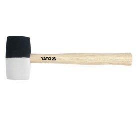 Rubber Mallet with wooden Handle 370g YT-4602