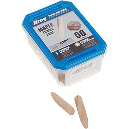 KREG P-MAP - Maple Solid-Wood Pocket-Hole Plugs Pack of 50