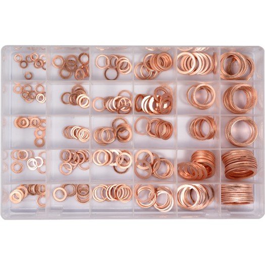 300 pc copper sealing rings (soft)- YT-06872