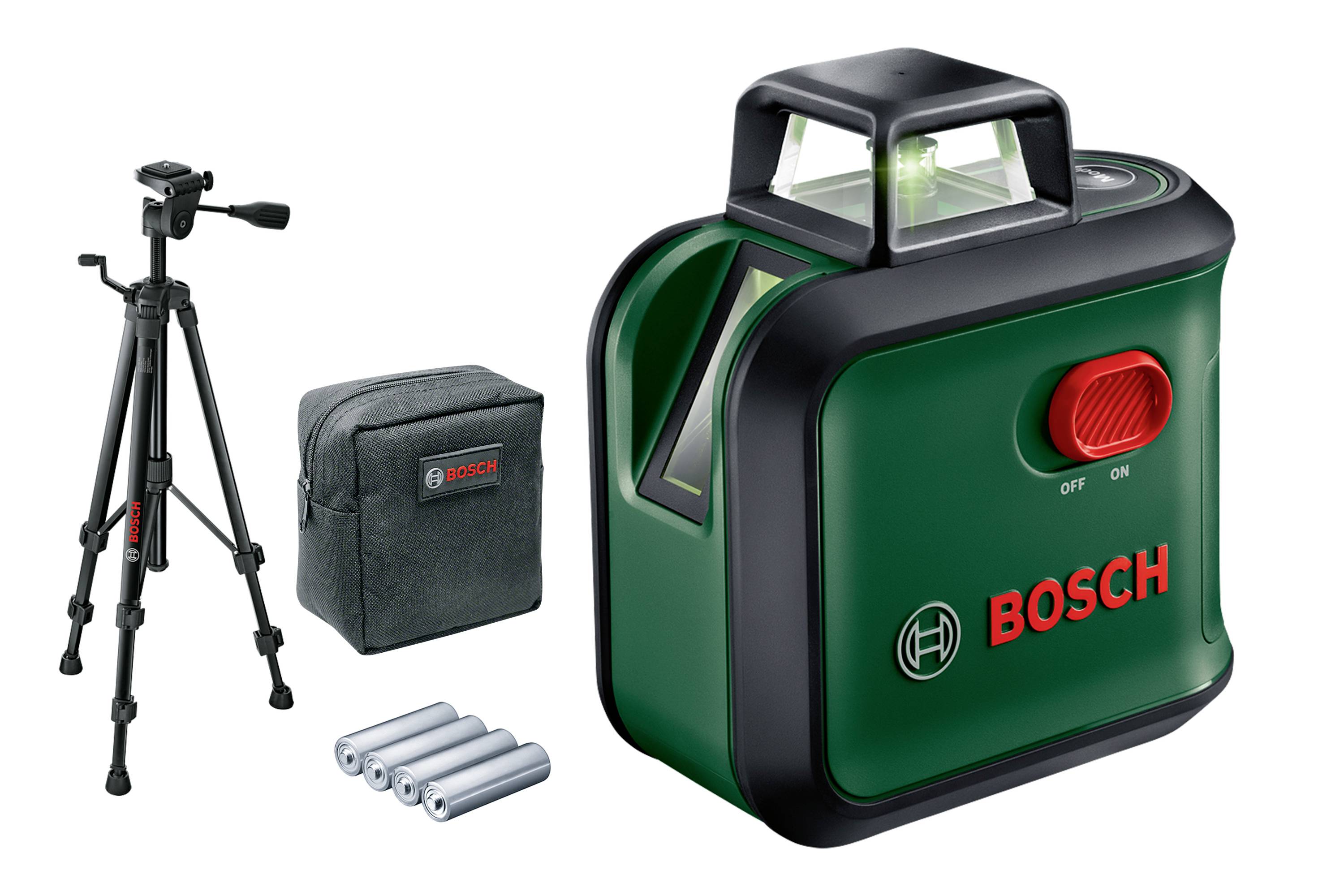 Bosch Home and Garden AdvancedLevel 360 S Cross line laser Incl. tripod, Incl. bag