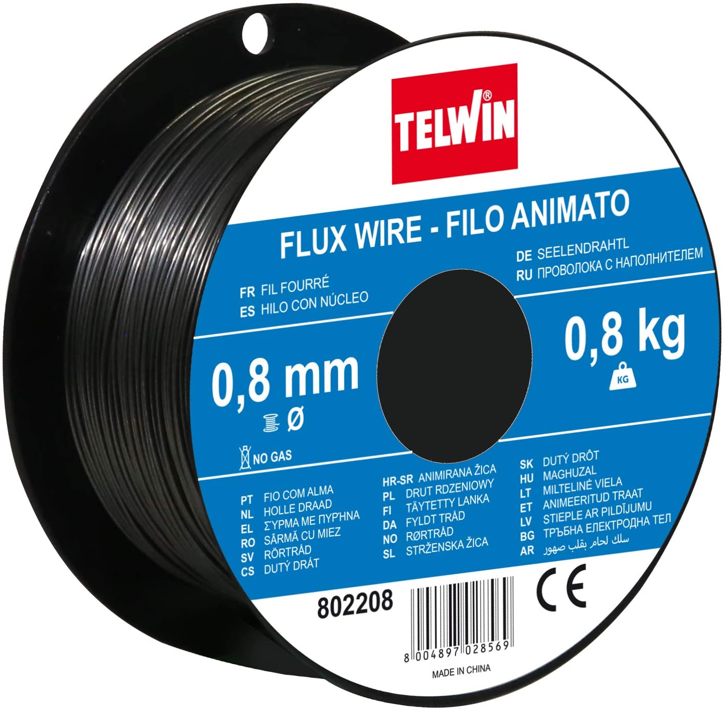 FLUX CORED WIRE COIL 0,8 MM 0,8 KG