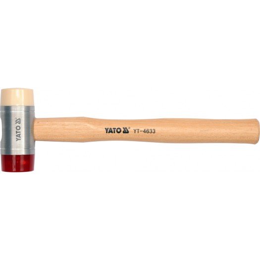 Pu & Nylon heads mallet with wood handle 22- YT-4630
