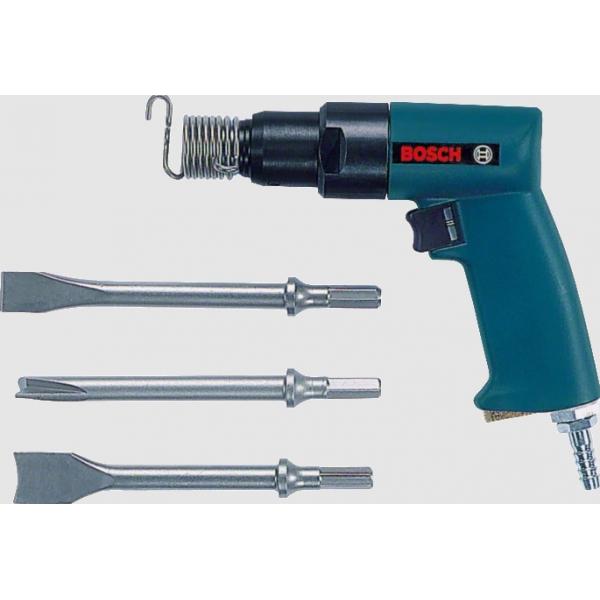Bosch Compressed air chisel in box with 3 chisels